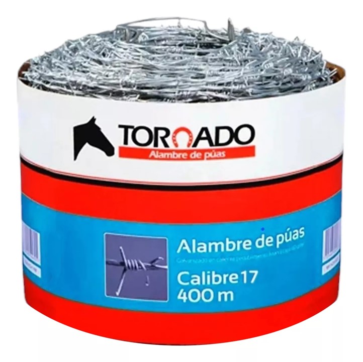 ALAMBRE DE PUAS 400MTS CALIBRE 17  MEJIA