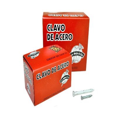 CLAVO ACERO RANURADO   2 1/2" X 3.5MM (1X250) MEJIA