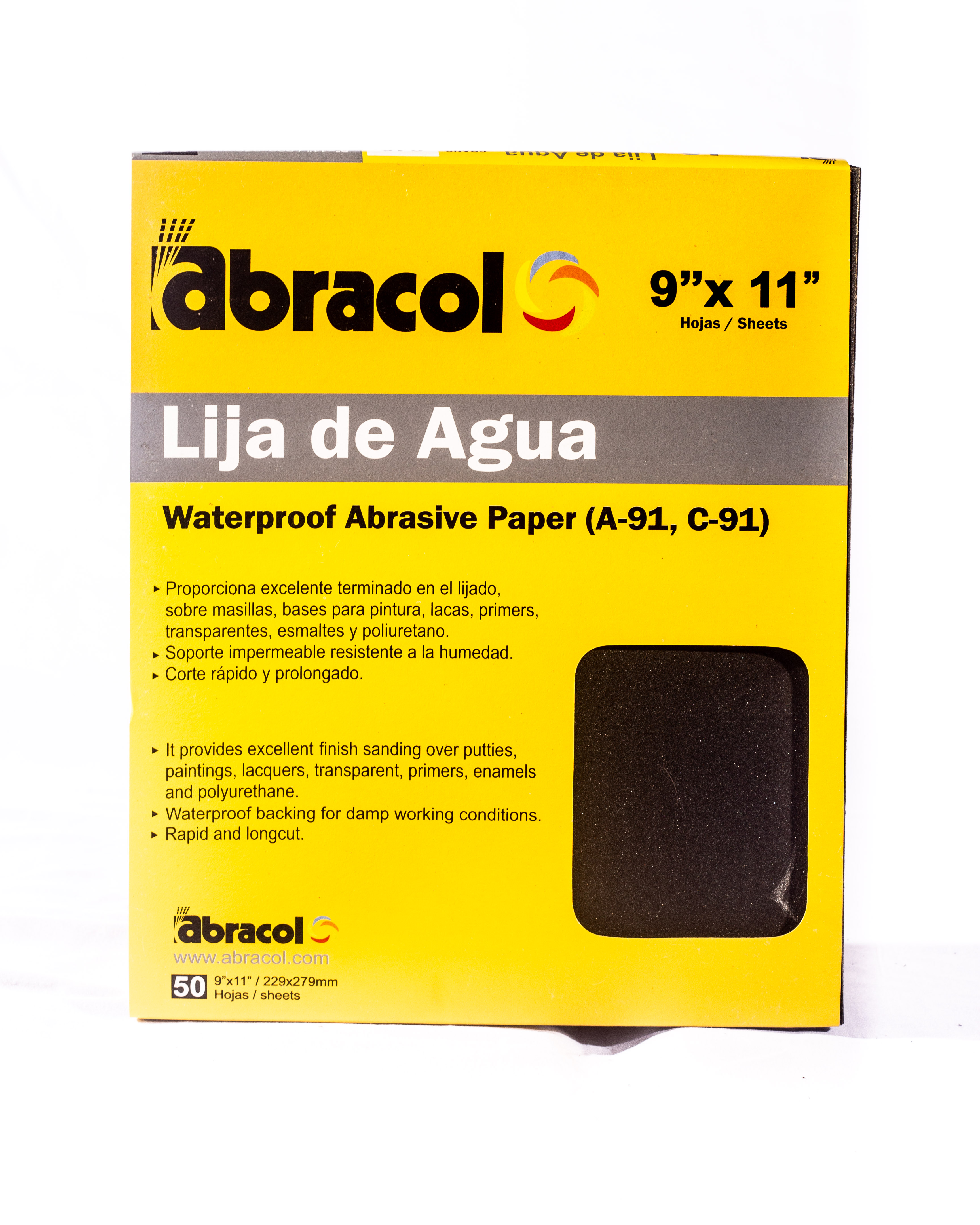 LIJA DE AGUA # 2500 DE 9"x 11" (1X25) ABRACOL