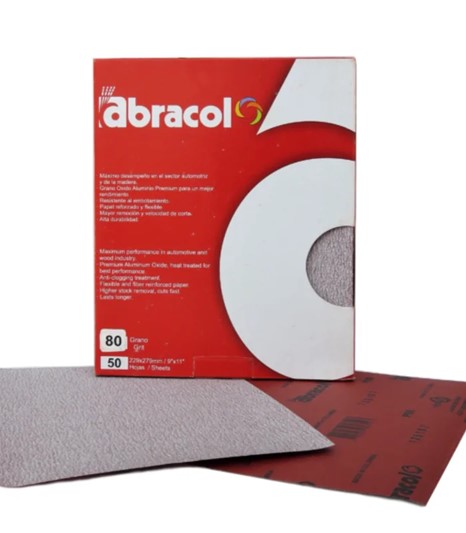 LIJAS PAPER RED #150 DE 9"X11" (1X50) ABRACOL